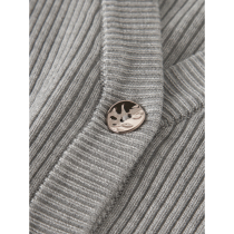 NAME IT Strik Cardigan Larenlise Light Grey Melange